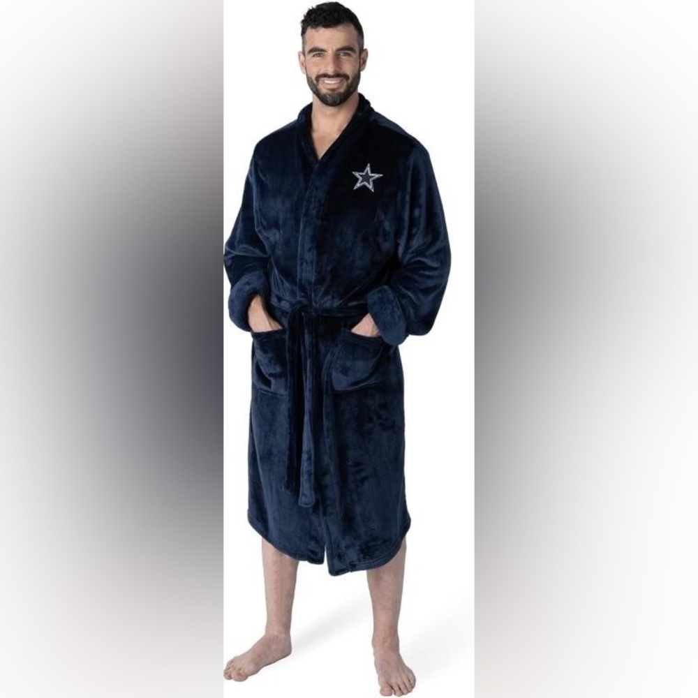 Northwest NFL Dallas Cowboys Unisex-Adult Silk Touch Bath Robe, Large/X-Large